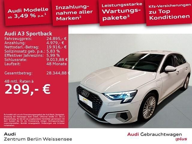 Gebraucht Audi A3 Sportback e-tron Advanced Plus 204 PS (150 kW) 2023 Ibisweiß Kleinwagen