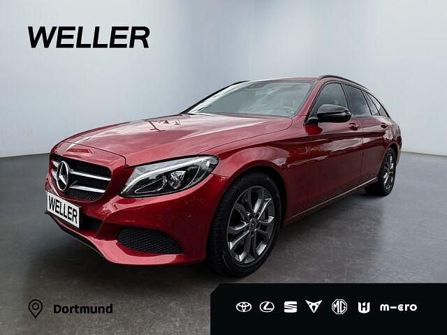 Dunkelrot Gebraucht 2017 Mercedes C250 Avantgarde Kombi | 21.990 € (Fairer Preis) - Bild 1/3