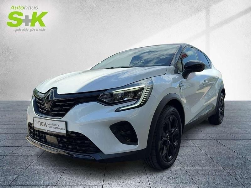 Perlmuttweiß, dach in blackpearlschwarz (weiß) Gebraucht 2022 Renault Captur Rive Gauche SUV | 21.980 € (Fairer Preis) - Bild 1/4