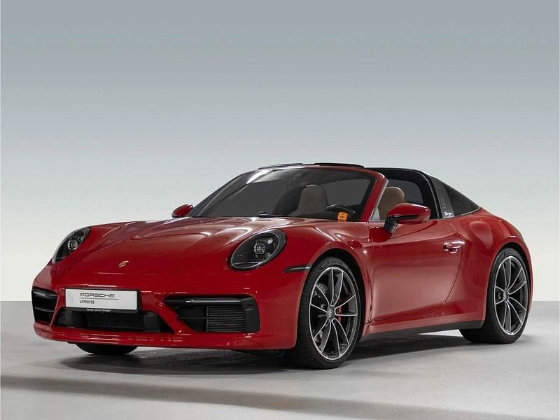 Rot Gebraucht 2021 Porsche 911 Targa 4S Sport Cabrio | 151.900 € (Superpreis) - Bild 1/4