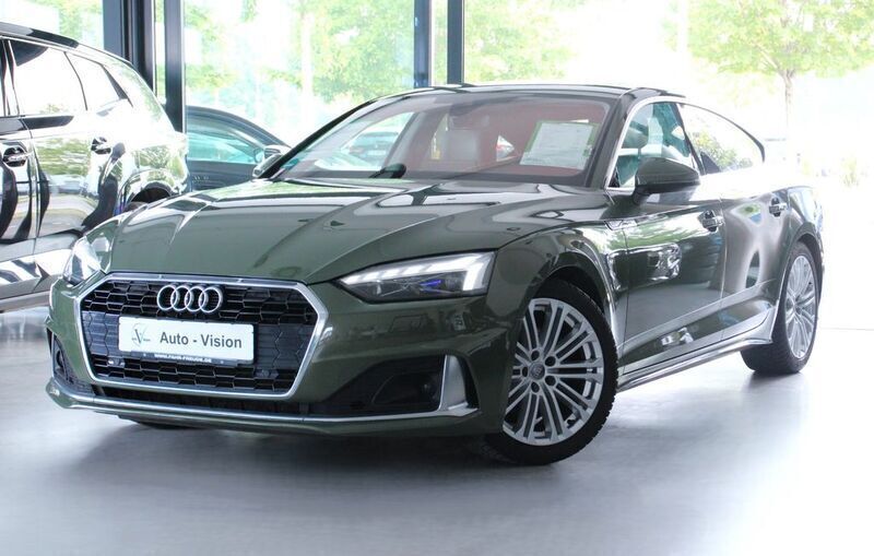 Grün Gebraucht 2021 Audi A5 Sportback Advanced Limousine | 24.349 € (Guter Preis) - Bild 1/3