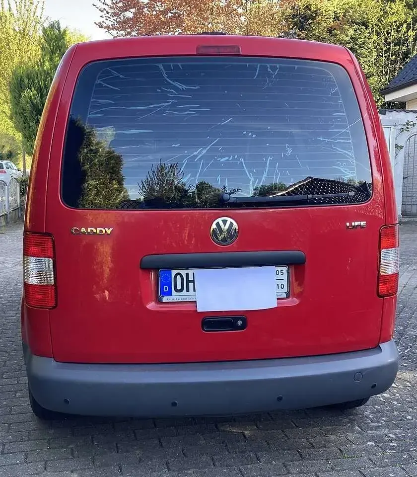 Gebraucht VW Caddy Life 80 PS (58 kW) 2009 Rot Van / Kleinbus