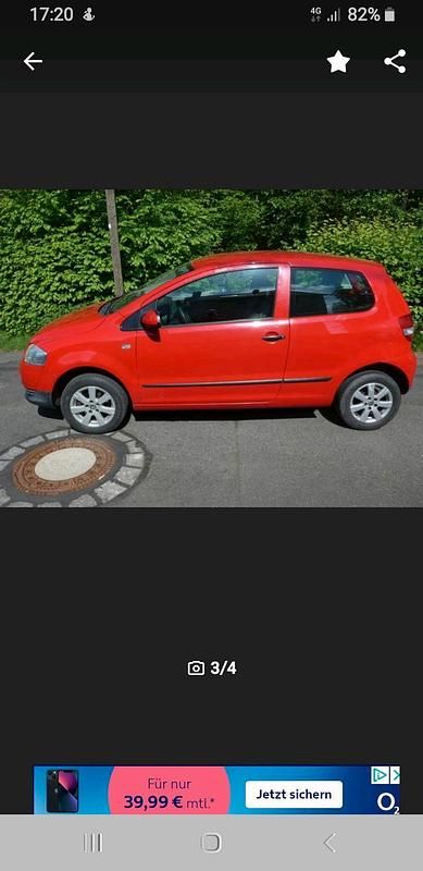Gebraucht VW Fox 55 PS (40 kW) 2007 Rot Kleinwagen