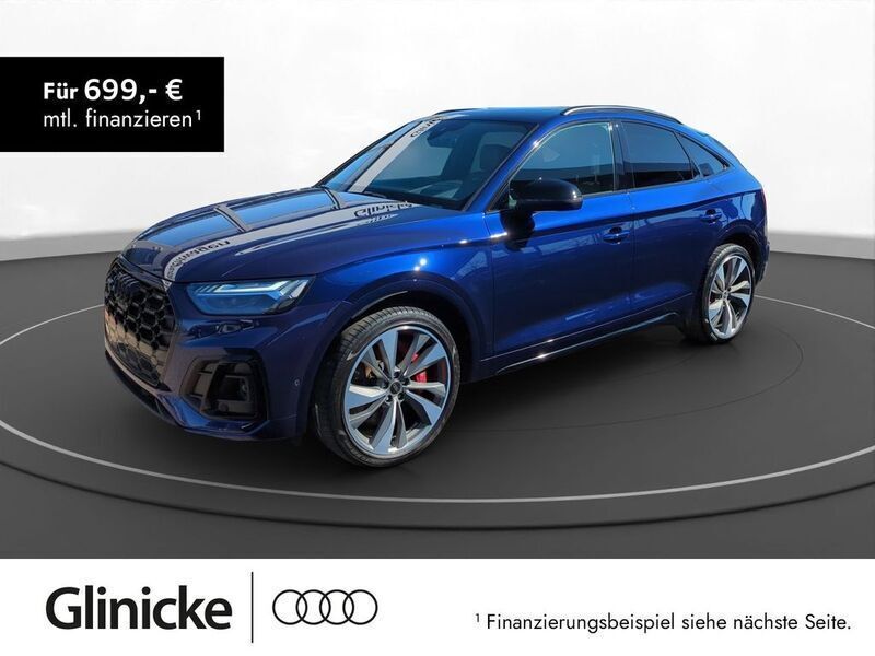 Blau Gebraucht 2022 Audi SQ5 Sportback Ambiente SUV | 60.980 € (Teuer) - Bild 1/3