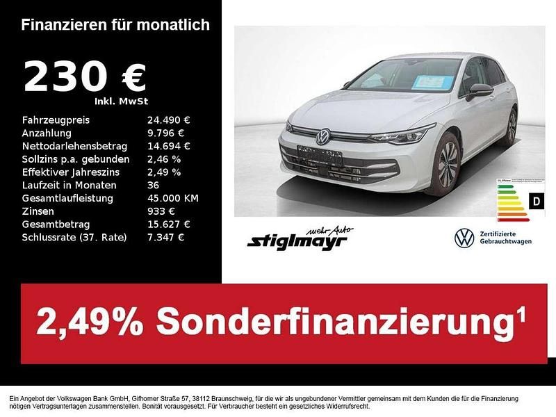 Pure white Gebraucht 2025 VW Golf VIII Goal Limousine | 24.270 € (Superpreis) - Bild 1/1