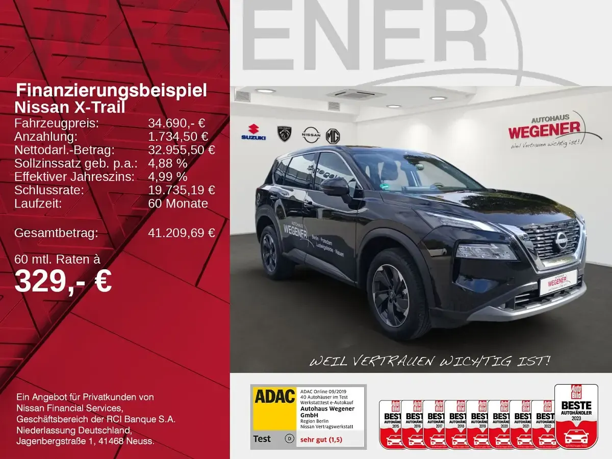 Gebraucht Nissan X-Trail Acenta 163 PS (119 kW) 2025 Diamond black SUV