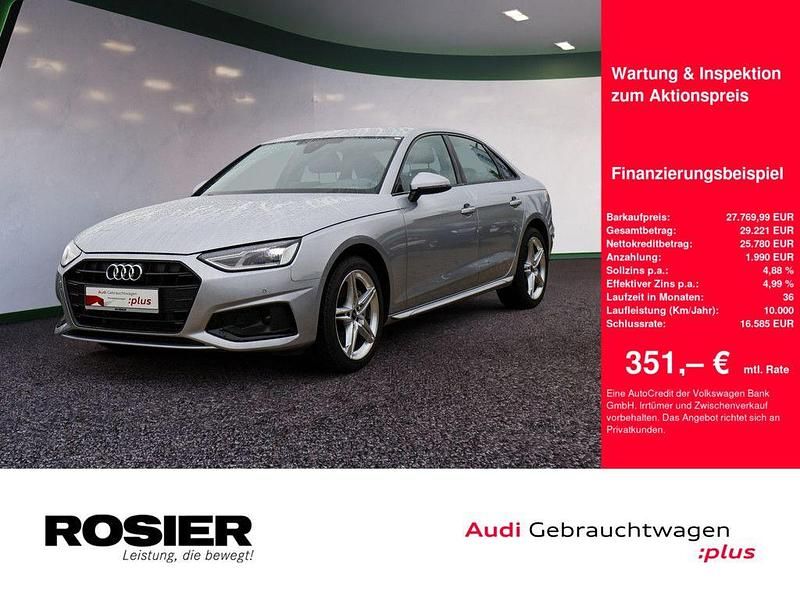 Silber / florettsilber Gebraucht 2021 Audi A4 Advanced Plus Limousine | 27.770 € (Guter Preis) - Bild 1/4