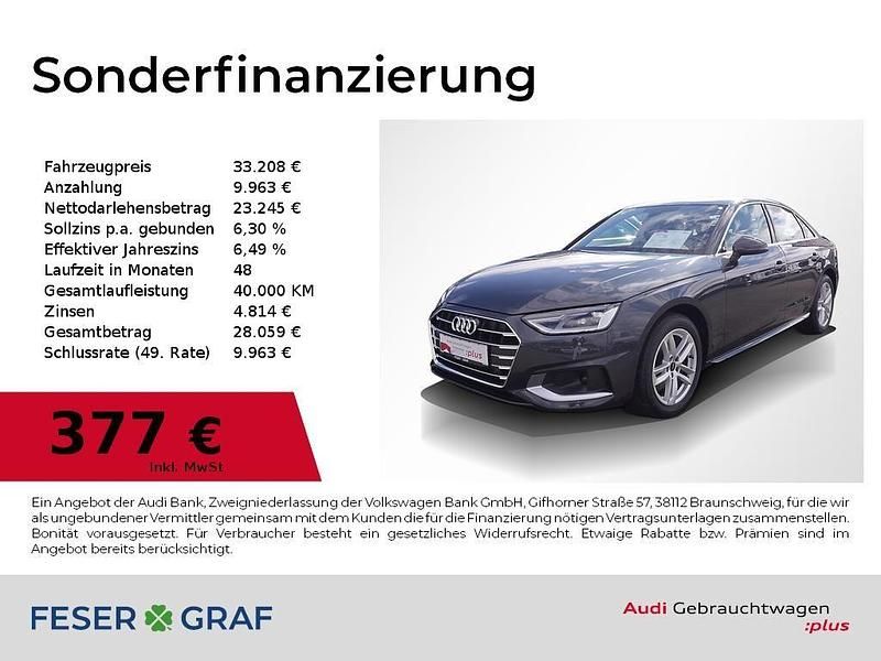 Manhattangrau metallic Gebraucht 2025 Audi A4 Ambiente Limousine | 33.208 € (Guter Preis) - Bild 1/2