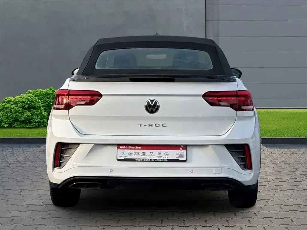 Gebraucht VW T-Roc Cabriolet R-line 150 PS (110 kW) 2022 Weiss Cabrio