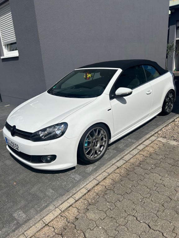Weiß Gebraucht 2016 VW Golf Cabriolet LOUNGE Cabrio | 13.999 € (Fairer Preis) - Bild 1/4