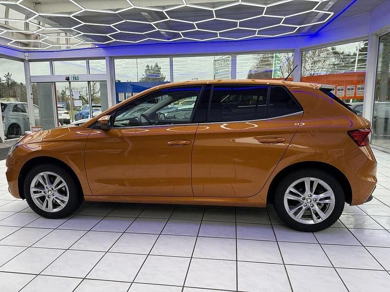 Gebraucht Skoda Fabia Style 110 PS (80 kW) 2022 Phoenixorange metallic (metallic) Kleinwagen