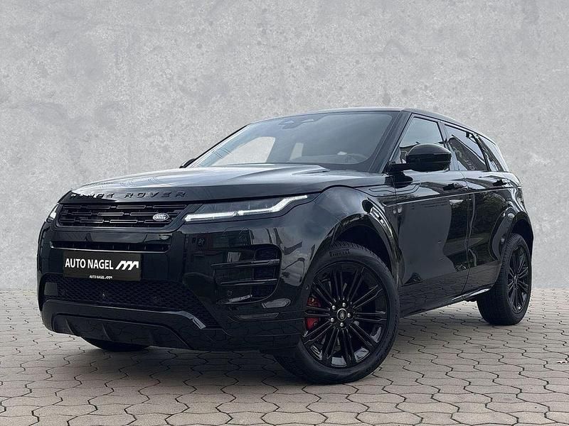 Schwarz Gebraucht 2024 Land Rover Range Rover evoque HSE SUV | 56.950 € (Teuer) - Bild 1/4