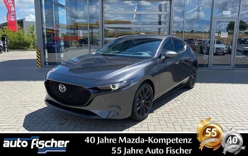 Machine gray Neu 2025 Mazda 3 Exclusive-Line Limousine | 32.590 € - Bild 1/4