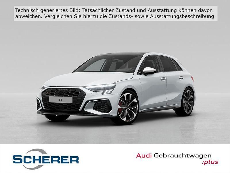 Gletscherweiß metallic Gebraucht 2023 Audi S3 Ambiente Limousine | 42.690 € (Fairer Preis) - Bild 1/4