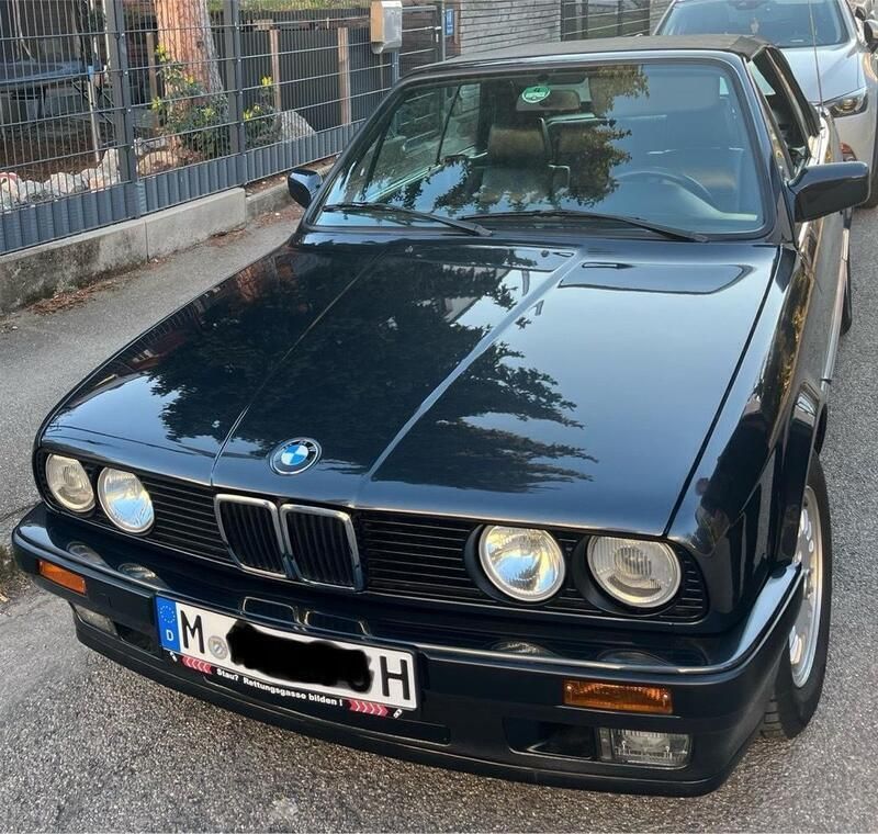 Schwarz Gebraucht 1991 BMW 320 Cabriolet Cabrio | 20.900 € - Bild 1/4