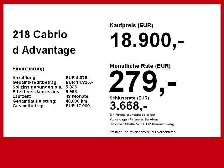 Gebraucht BMW 218 Advantage 150 PS (110 kW) 2019 Weiß Cabrio