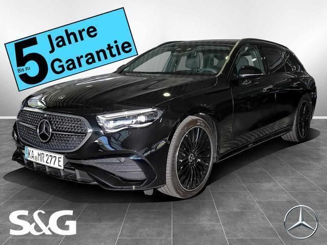 Metalliclack obsidianschwarz Gebraucht 2024 Mercedes E300 AMG Kombi | 76.399 € - Bild 1/4