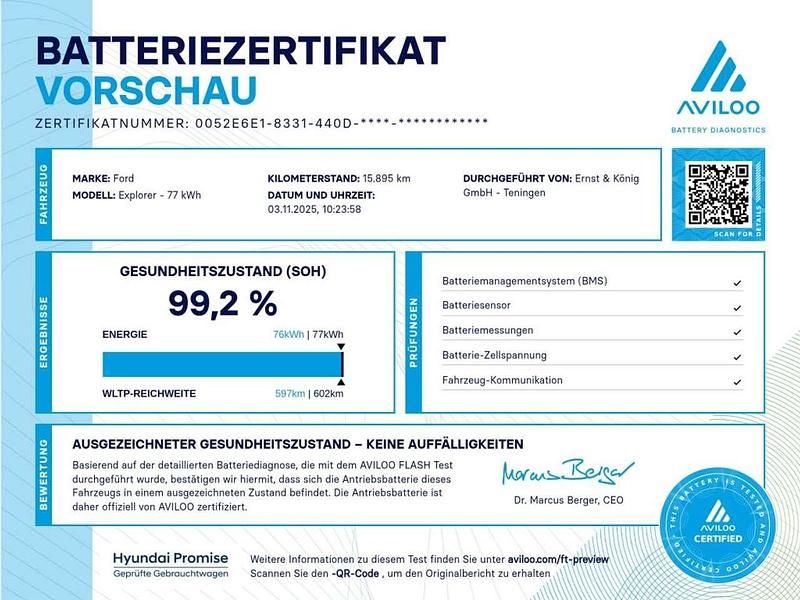 Używany Ford Explorer Premium 210 kW (286 KM) 2024 Niebieski SUV