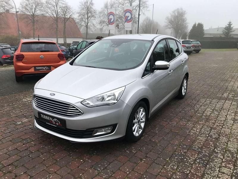 Silber Gebraucht 2015 Ford C-MAX Titanium Van / Kleinbus | 10.990 € (Fairer Preis) - Bild 1/4