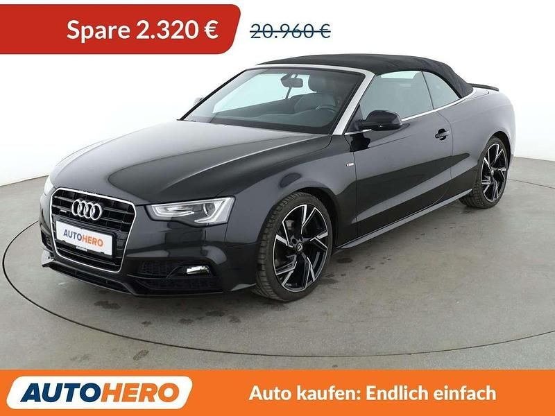 Mythosschwarz Gebraucht 2016 Audi A5 Cabriolet S-Line Cabrio | 18.640 € (Fairer Preis) - Bild 1/3