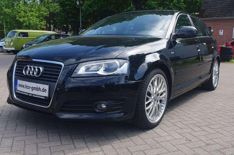 Brilliant black Gebraucht 2008 Audi A3 Sportback S-Line Kleinwagen | 3.990 € (Guter Preis) - Bild 1/4
