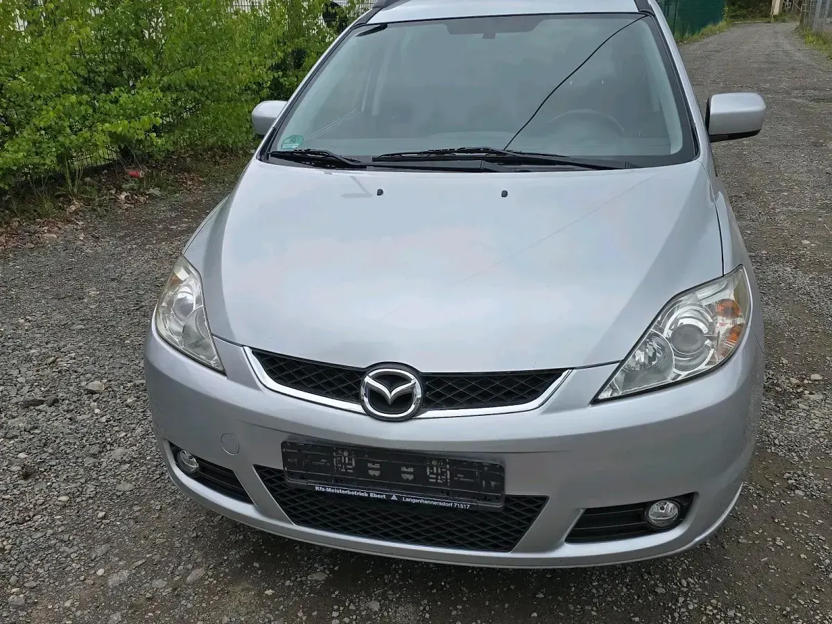Gebraucht Mazda 5 116 PS (85 kW) 2005 Silber Van / Kleinbus