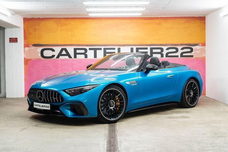 Blau Gebraucht 2022 Mercedes SL63 AMG AMG Cabrio | 126.900 € - Bild 1/4