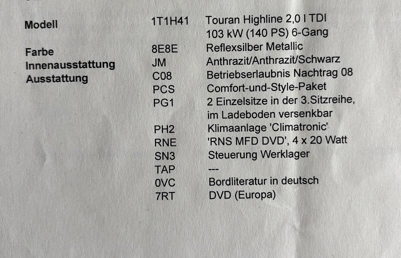Gebraucht VW Touran 140 PS (102 kW) 2006 Silber Van / Kleinbus