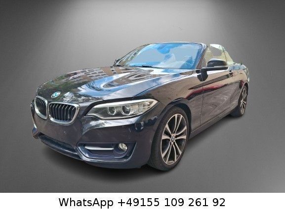 Schwarz Gebraucht 2017 BMW 218 Sport Line Cabrio | 14.999 € (Superpreis) - Bild 1/4