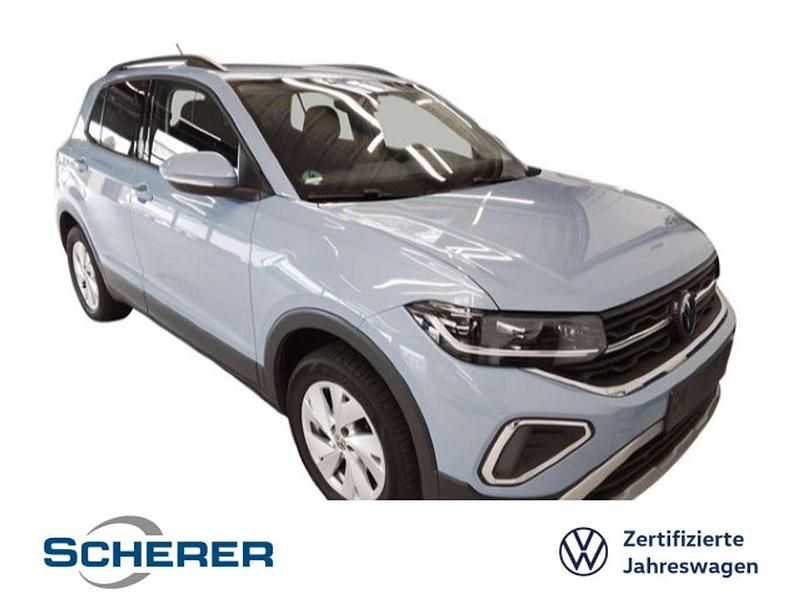 Clear blue metallic (metallic) Gebraucht 2024 VW T-Cross Life SUV | 21.380 € (Fairer Preis) - Bild 1/3