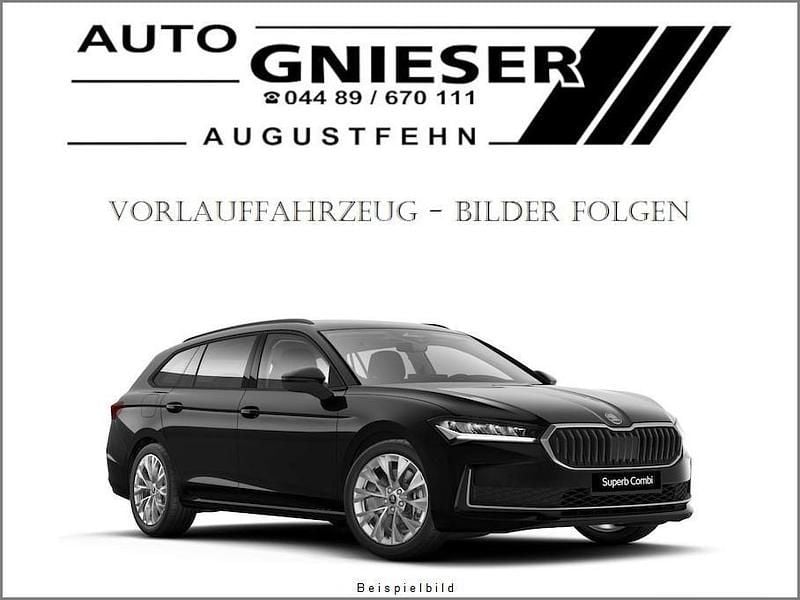 Schwarz metallic Gebraucht 2024 Skoda Superb Selection Kombi | 33.490 € (Superpreis) - Bild 1/1