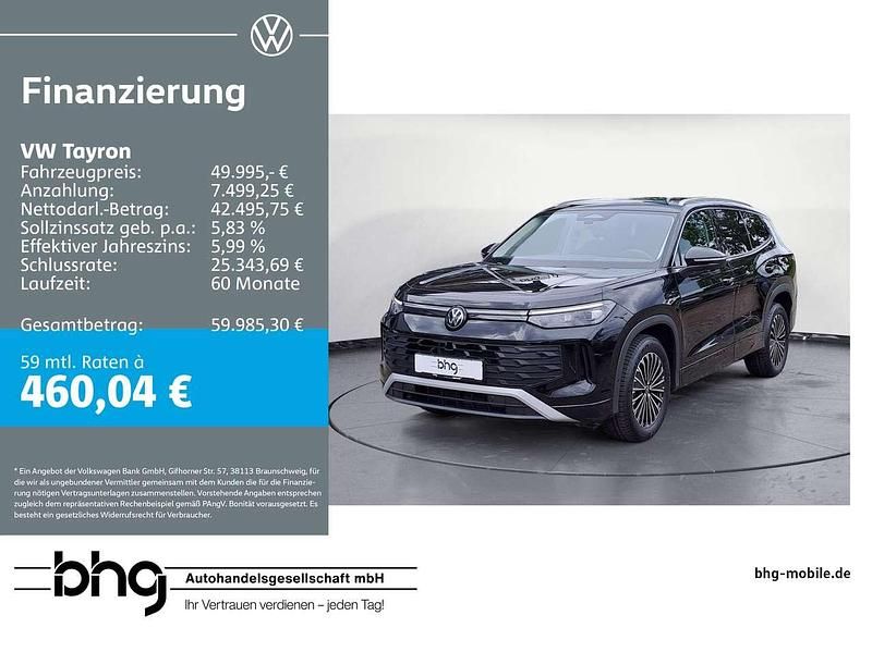 Grenadillschwarz metallic Neu 2025 VW Tayron S SUV | 49.995 € (Teuer) - Bild 1/4