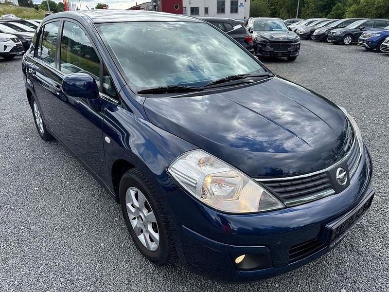 Blau Gebraucht 2008 Nissan Tiida Acenta Limousine | 1.999 € (Superpreis) - Bild 1/4
