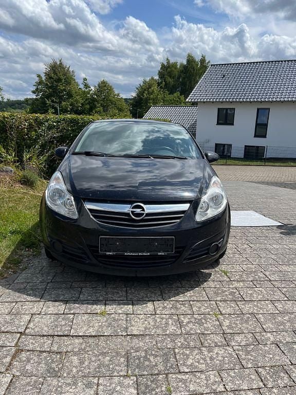 Schwarz Gebraucht 2008 Opel Corsa Edition Limousine | 650 € (Superpreis) - Bild 1/4