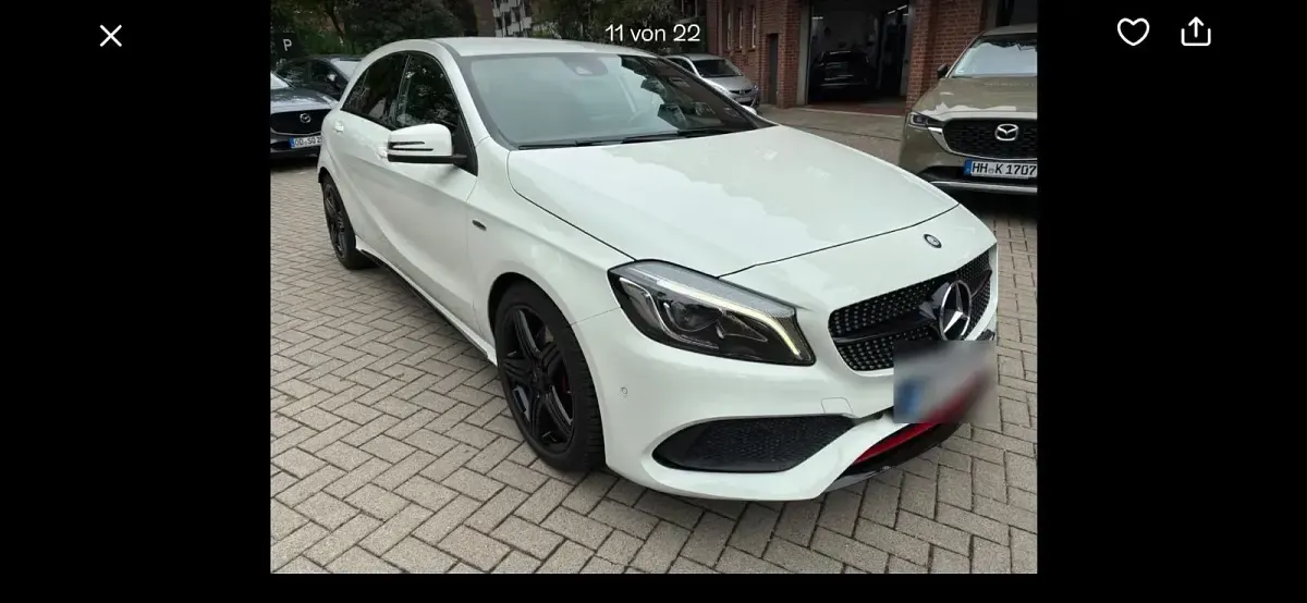 Używany Mercedes A250 218 KM (160 kW) 2016 Biały Sedan/Limuzyna