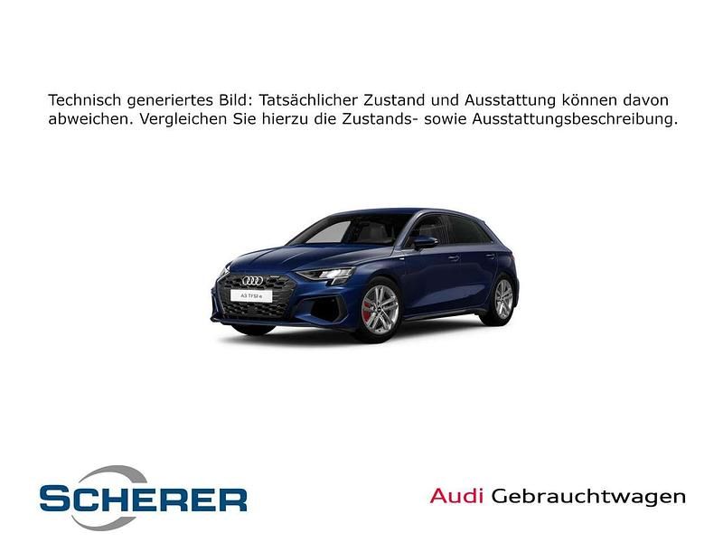 Navarrablau metallic Gebraucht 2022 Audi A3 e-tron S-Line Kleinwagen | 28.690 € (Fairer Preis) - Bild 1/3