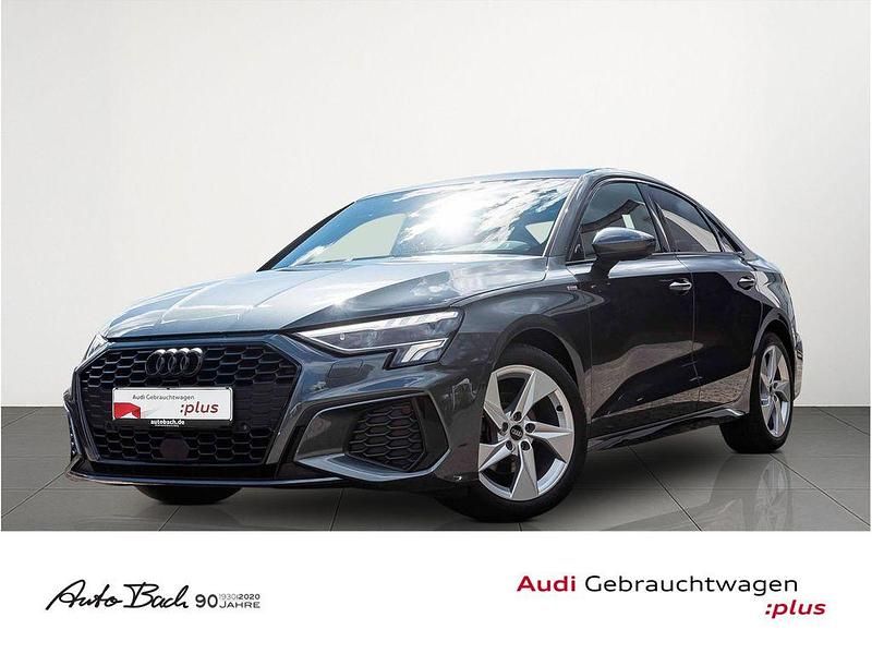 Grau (daytonagrau perleffekt) Gebraucht 2022 Audi A3 S-Line Limousine | 25.870 € (Fairer Preis) - Bild 1/4