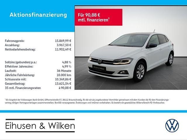 Weiß Gebraucht 2021 VW Polo Highline Kleinwagen | 15.870 € (Fairer Preis) - Bild 1/4