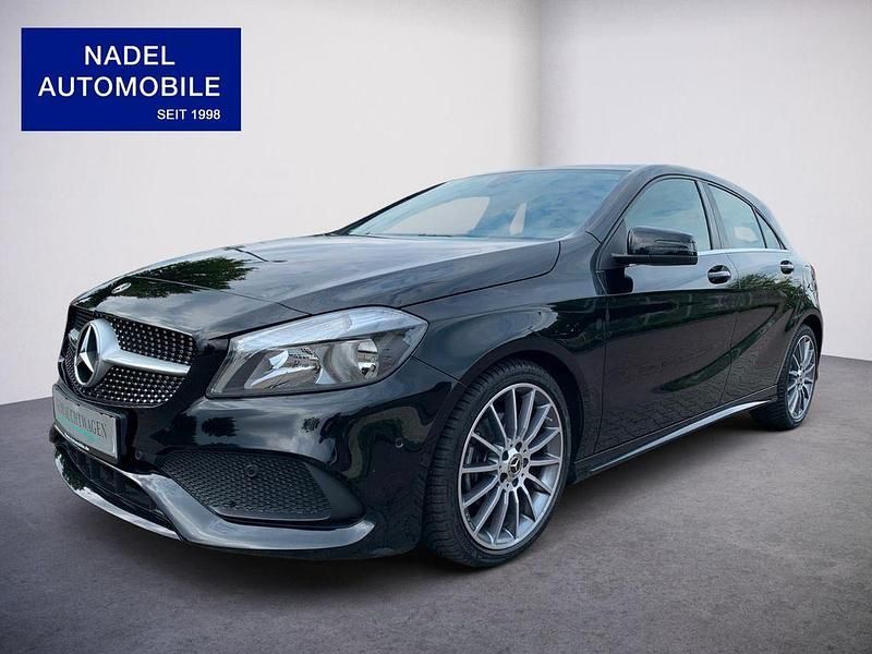Schwarz Gebraucht 2017 Mercedes A200 AMG line Limousine | 19.490 € (Fairer Preis) - Bild 1/4