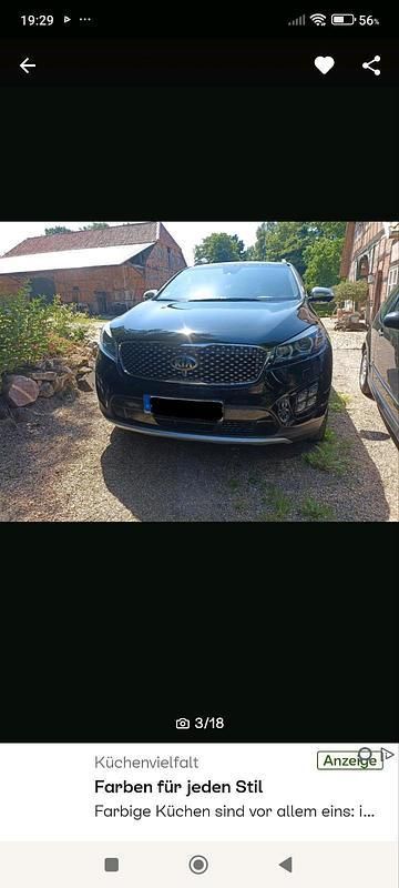 Schwarz Gebraucht 2017 Kia Sorento SUV | 22.500 € (Fairer Preis) - Bild 1/4