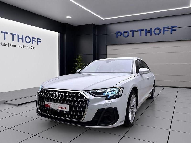 Gletscherweiß metallic Gebraucht 2022 Audi A8L Ambiente Limousine | 55.750 € (Etwas zu teuer) - Bild 1/4