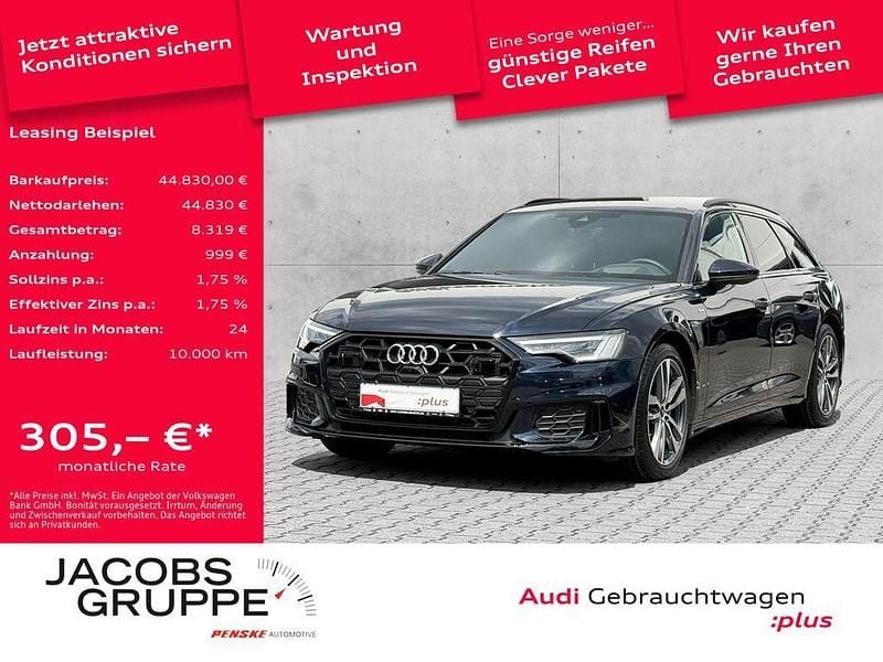 Blau Gebraucht 2024 Audi A6 S-Line Kombi | 44.830 € - Bild 1/4