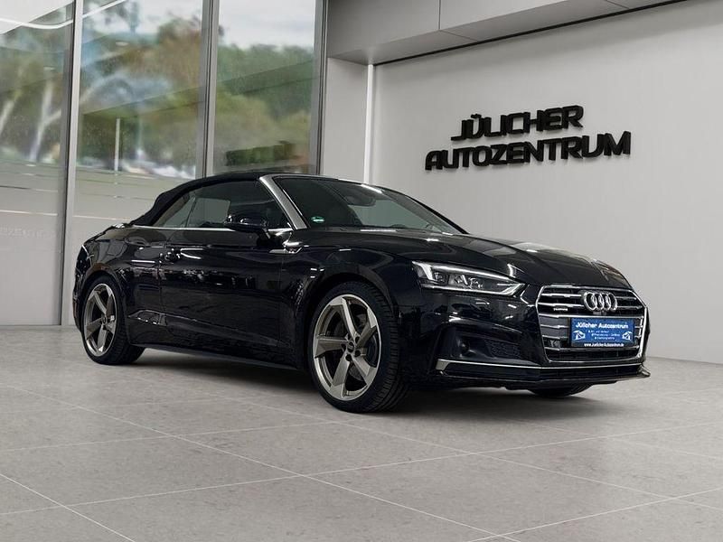 Schwarz Gebraucht 2018 Audi A5 Cabriolet S-Line Cabrio | 24.990 € (Guter Preis) - Bild 1/4