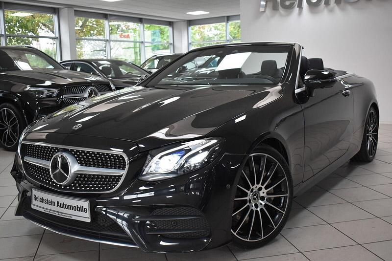 Obsidianschwarz Gebraucht 2019 Mercedes E350 AMG Cabrio | 42.980 € (Fairer Preis) - Bild 1/3