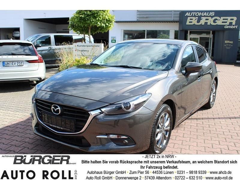 Grau Gebraucht 2017 Mazda 3 Exclusive-Line Kleinwagen | 12.970 € (Fairer Preis) - Bild 1/4