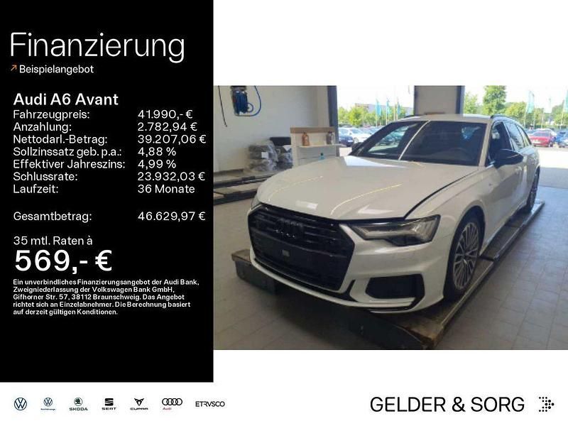 Gletscherweiß metallic Gebraucht 2022 Audi A6 S-Line Kombi | 41.990 € (Guter Preis) - Bild 1/1