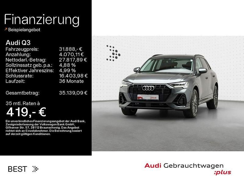 Daytonagrau perleffekt (metallic) Gebraucht 2021 Audi Q3 S-Line SUV | 31.888 € (Fairer Preis) - Bild 1/4