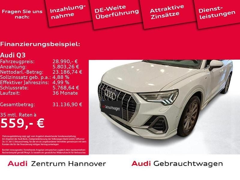 Gebraucht Audi Q3 Ambiente 190 PS (139 kW) 2019 Gletscherweiß metallic SUV