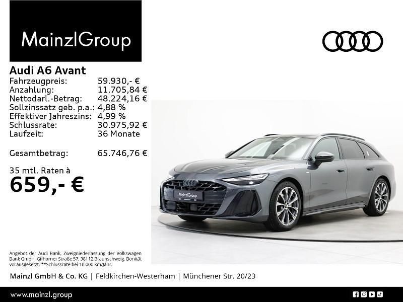 Grau Gebraucht 2025 Audi A6 S-Line Kombi | 59.930 € (Teuer) - Bild 1/3