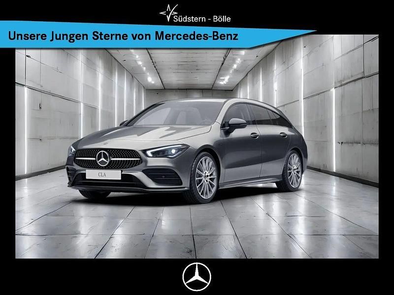 Metalliclack mountaingrau (metallic) Gebraucht 2021 Mercedes CLA250e Shooting Brake AMG Kombi | 26.640 € (Fairer Preis) - Bild 1/4
